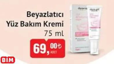 DERMOKİL BEYAZLATICI YÜZ BAKIM KREMİ